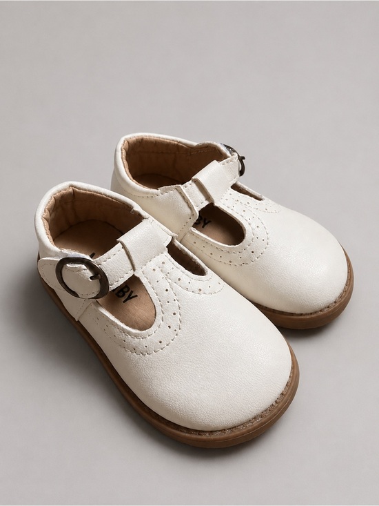 MG Baby Other - MG Baby T-Strap Faux Leather Brogue Detail Size 22 Mary Jane Shoes